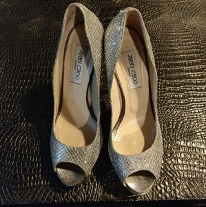 Jimmy choo peep toe platform